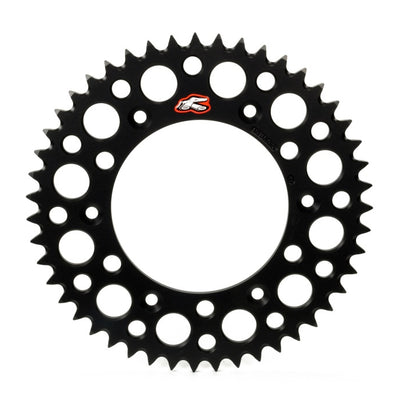 Renthal 15-22 Yamaha WR 250F/ YZ 250F/FX/ 2005 YZ450F Rear Grooved Sprocket - Black 520-51P Teeth