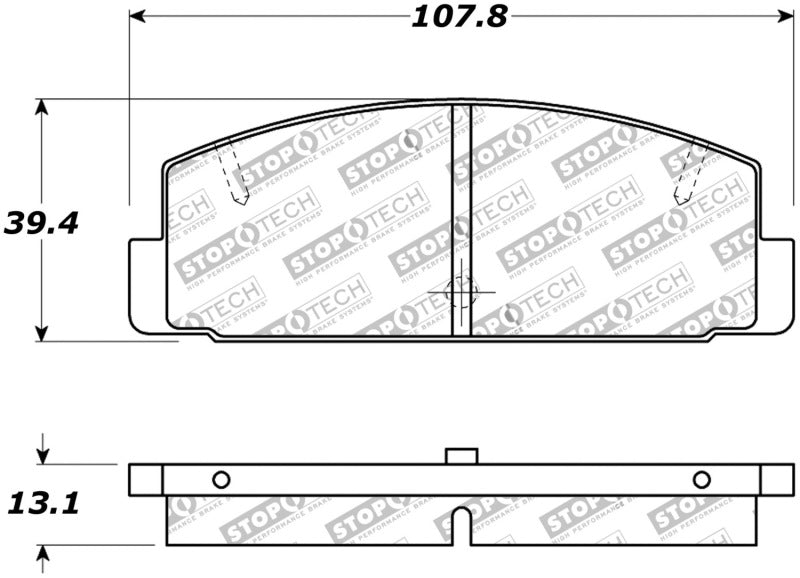 StopTech Street Touring 89-95 Mazda RX7 / 03-05 Mazda 6 Rear Brake Pads StopTech Street Touring 89-95 Mazda RX7 / 03-05 Mazda 6 Rear Brake Pads