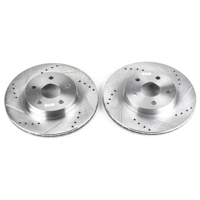 Power Stop 96-00 Toyota RAV4 Front Evolution Drilled & Slotted Rotors - Pair Power Stop 96-00 Toyota RAV4 Front Evolution Drilled & Slotted Rotors - Pair