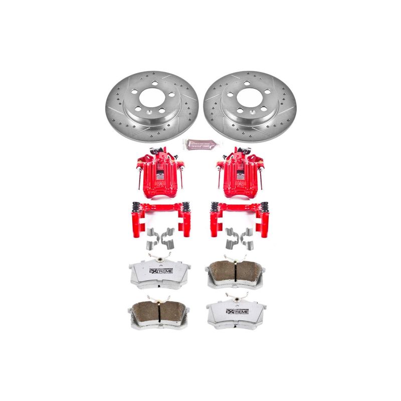 Power Stop 00-06 Audi TT Quattro Rear Z26 Street Warrior Brake Kit w/Calipers Power Stop 00-06 Audi TT Quattro Rear Z26 Street Warrior Brake Kit w/Calipers