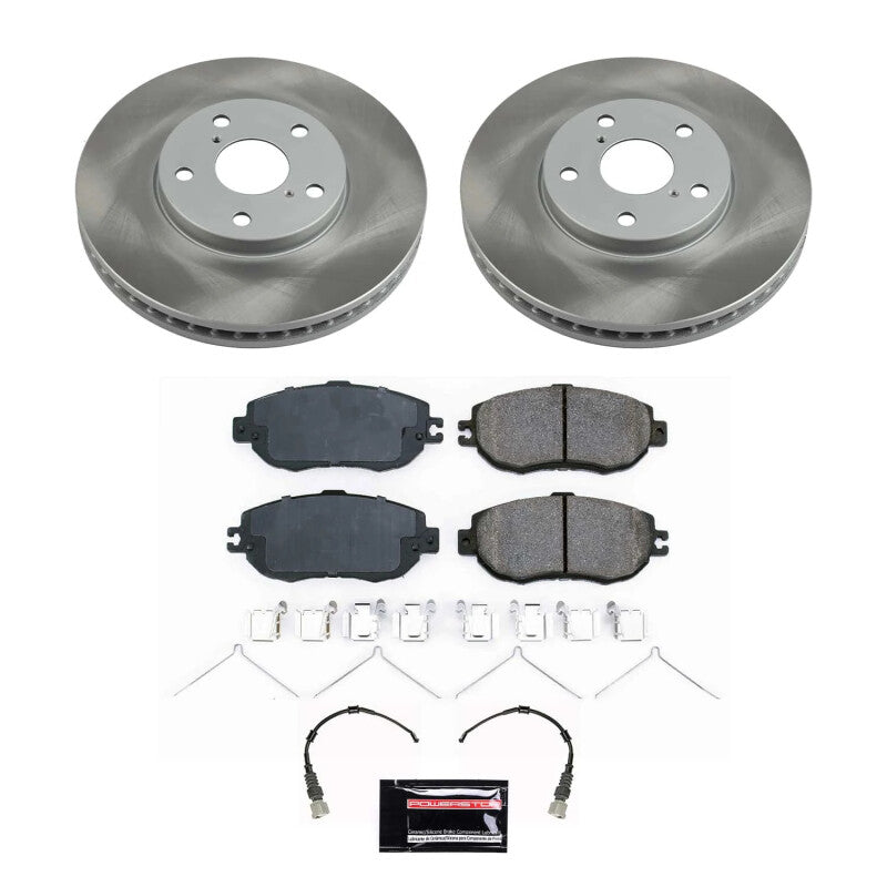 Power Stop 93-94 Lexus LS400 Front Semi-Coated Rotor Kit Power Stop 93-94 Lexus LS400 Front Semi-Coated Rotor Kit