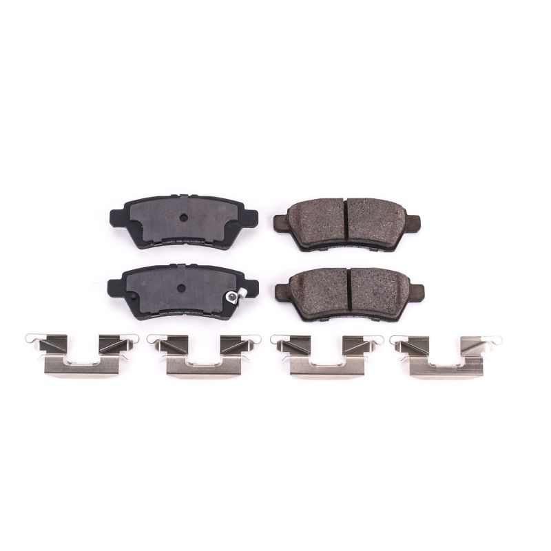 Power Stop 05-12 Nissan Pathfinder Rear Z17 Evolution Ceramic Brake Pads w/Hardware Power Stop 05-12 Nissan Pathfinder Rear Z17 Evolution Ceramic Brake Pads w/Hardware