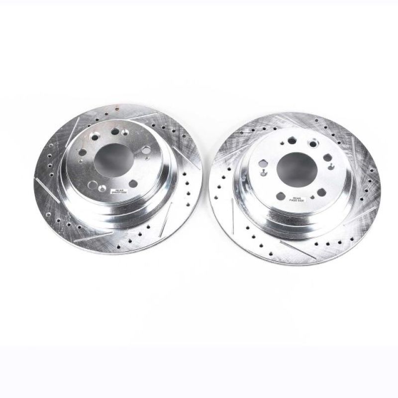 Power Stop 05-12 Acura RL Rear Evolution Drilled & Slotted Rotors - Pair Power Stop 05-12 Acura RL Rear Evolution Drilled & Slotted Rotors - Pair