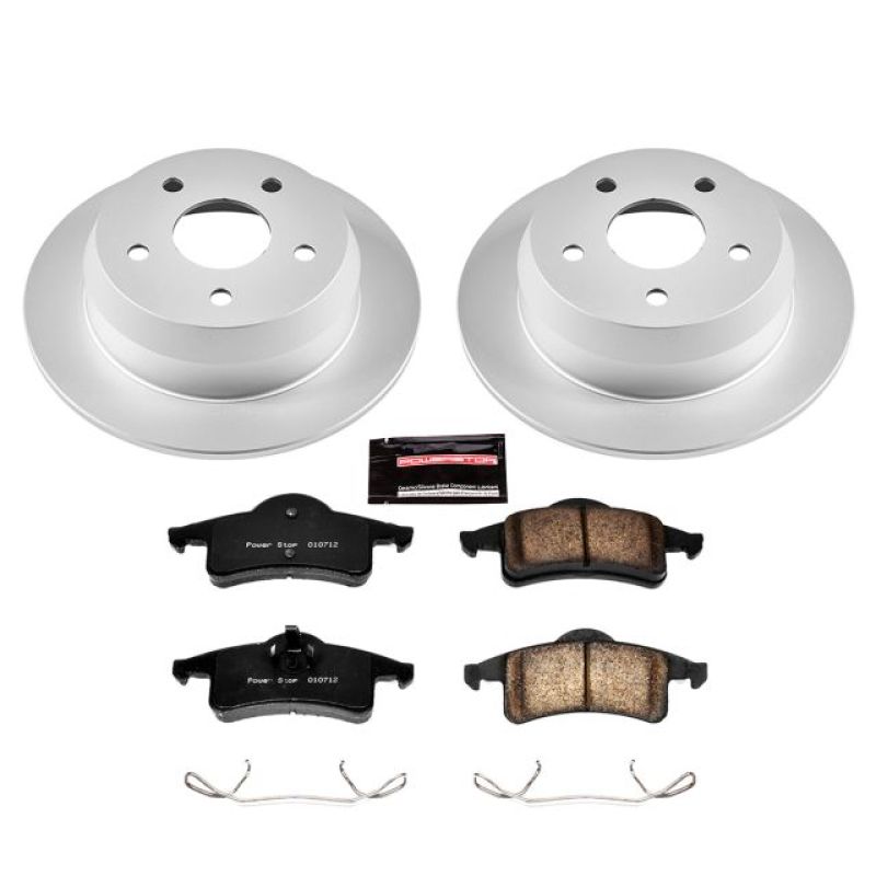 Power Stop 99-04 Jeep Grand Cherokee Rear Z17 Evolution Geomet Coated Brake Kit Power Stop 99-04 Jeep Grand Cherokee Rear Z17 Evolution Geomet Coated Brake Kit