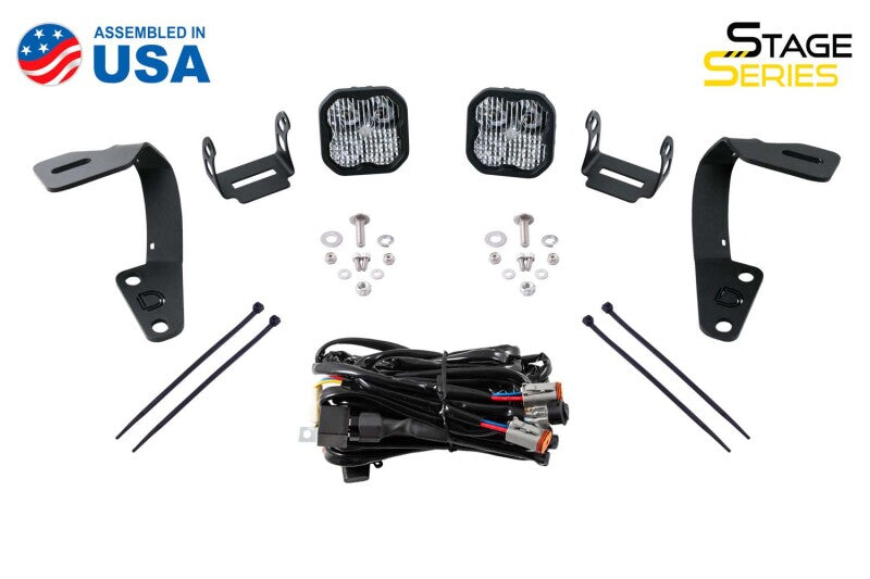 Diode Dynamics 10-21 Toyota 4Runner SS3 LED Ditch Light Kit - Yellow Pro Combo Diode Dynamics 10-21 Toyota 4Runner SS3 LED Ditch Light Kit - Yellow Pro Combo