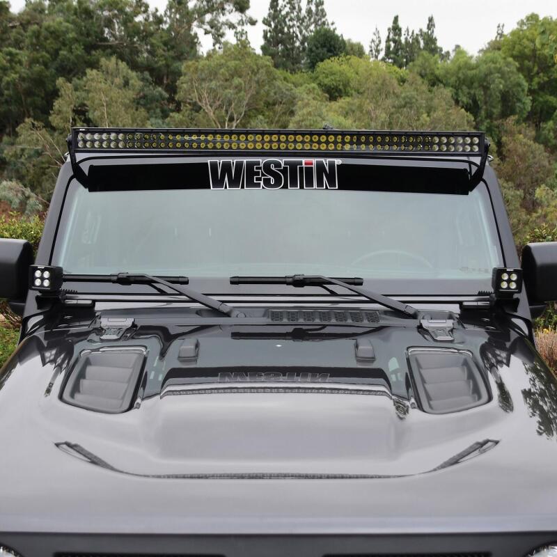 Westin 18-19 Jeep Wrangler Pillar LED Light Mount - Black Westin 18-19 Jeep Wrangler Pillar LED Light Mount - Black