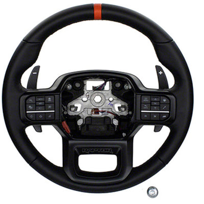 Ford Racing 2021+ F-150 Raptor Steering Wheel Kit - Black