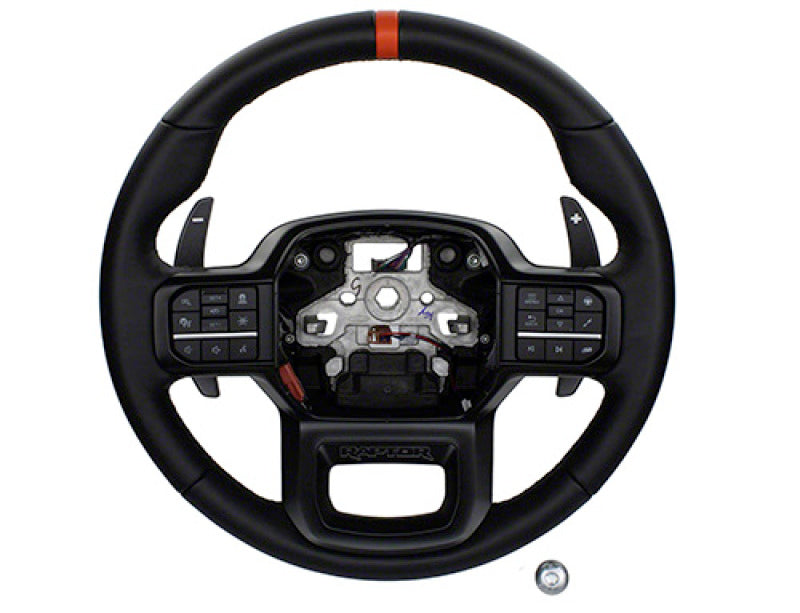 Ford Racing 2021+ F-150 Raptor Steering Wheel Kit - Black Ford Racing 2021+ F-150 Raptor Steering Wheel Kit - Black