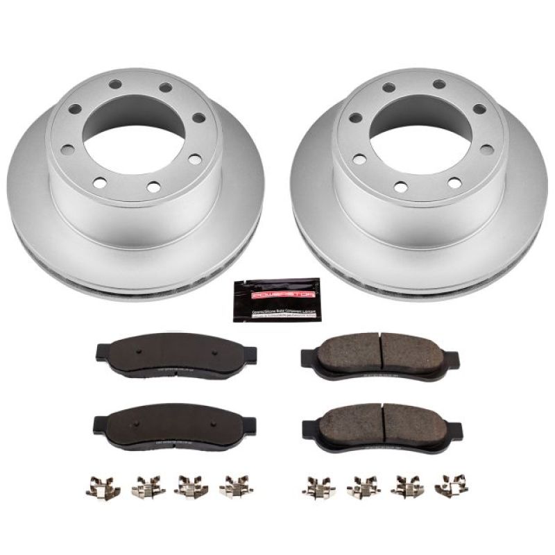 Power Stop 07-10 Ford F-250 Super Duty Rear Z17 Evolution Geomet Coated Brake Kit Power Stop 07-10 Ford F-250 Super Duty Rear Z17 Evolution Geomet Coated Brake Kit