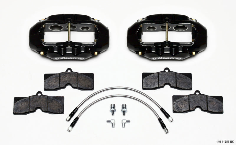 Wilwood D8-6 Front Caliper Kit Black Corvette C2 / C3 65-82 Wilwood D8-6 Front Caliper Kit Black Corvette C2 / C3 65-82