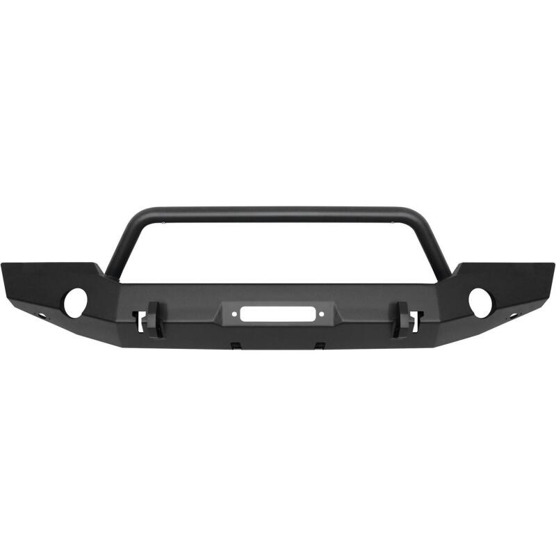 Westin 18-19 Jeep Wrangler JL WJ2 Full Width Front Bumper w/Bull Bar Textured Black Westin 18-19 Jeep Wrangler JL WJ2 Full Width Front Bumper w/Bull Bar Textured Black