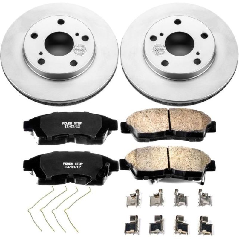 Power Stop 92-01 Toyota Camry Front Z17 Evolution Geomet Coated Brake Kit Power Stop 92-01 Toyota Camry Front Z17 Evolution Geomet Coated Brake Kit