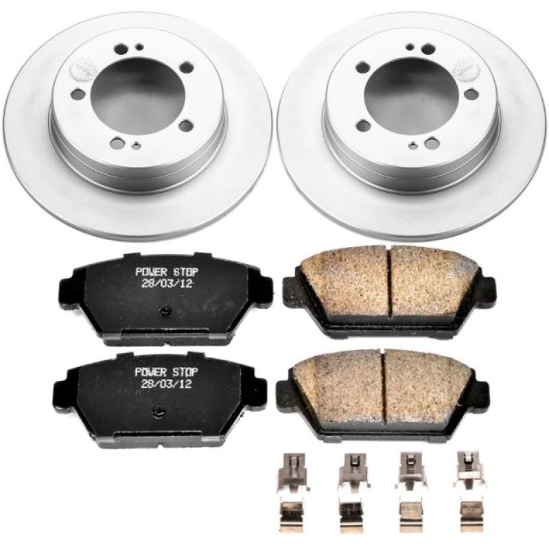 Power Stop 90-94 Eagle Talon Rear Z17 Evolution Geomet Coated Brake Kit Power Stop 90-94 Eagle Talon Rear Z17 Evolution Geomet Coated Brake Kit