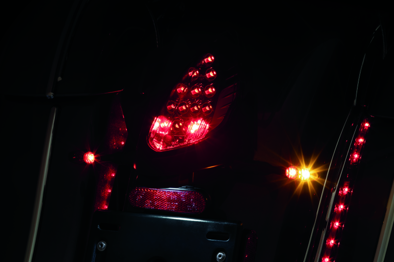 Kuryakyn Rear Turn Signal & License Plate Mount Indian Black Kuryakyn Rear Turn Signal & License Plate Mount Indian Black