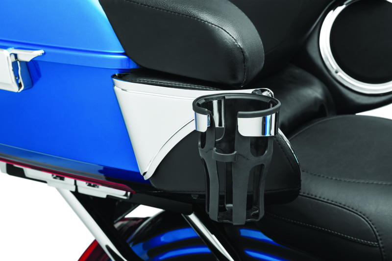 Kuryakyn Reflex Drink Holder Right Side HD Touring Passenger Mount 14 and Up Chrome Kuryakyn Reflex Drink Holder Right Side HD Touring Passenger Mount 14 and Up Chrome