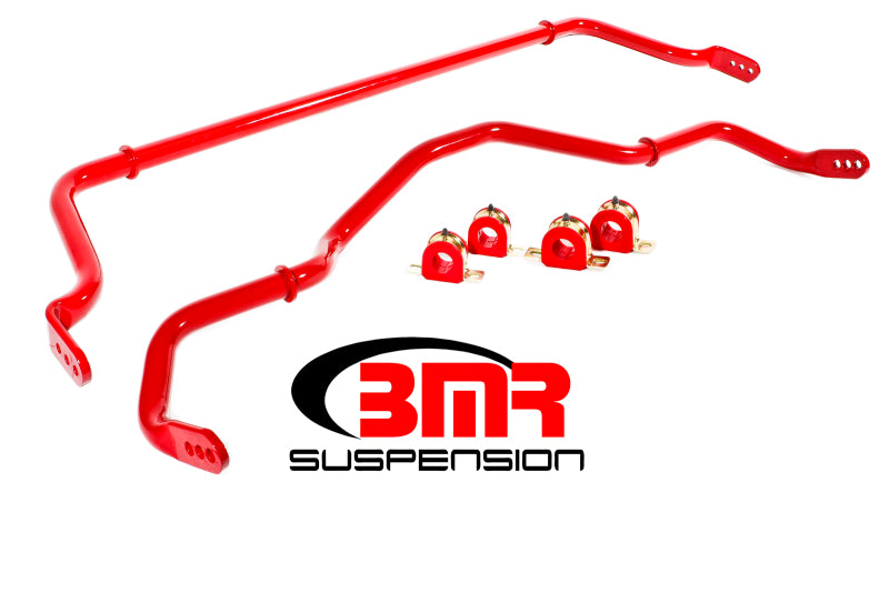 BMR 16-17 6th Gen Camaro Front & Rear Sway Bar Kit w/ Bushings - Red BMR 16-17 6th Gen Camaro Front & Rear Sway Bar Kit w/ Bushings - Red