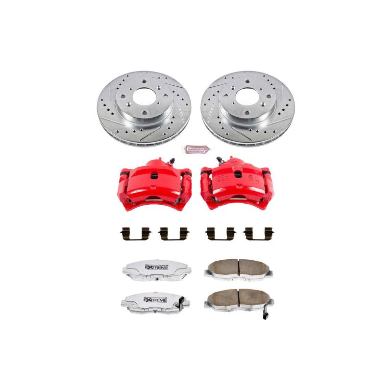 Power Stop 98-99 Acura CL Front Z26 Street Warrior Brake Kit w/Calipers Power Stop 98-99 Acura CL Front Z26 Street Warrior Brake Kit w/Calipers