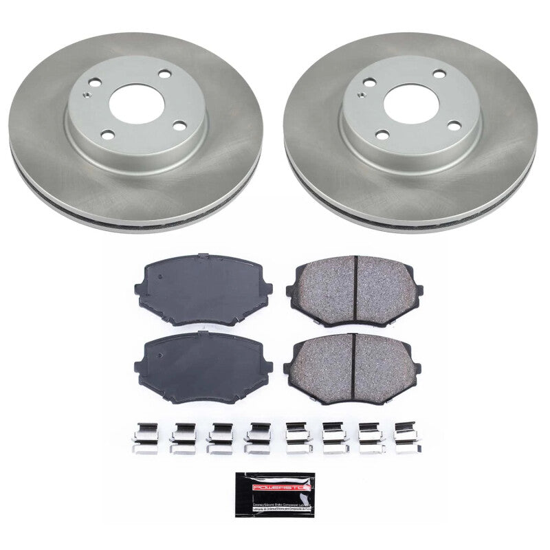 Power Stop 99-05 Mazda Miata Front Semi-Coated Rotor Kit Power Stop 99-05 Mazda Miata Front Semi-Coated Rotor Kit