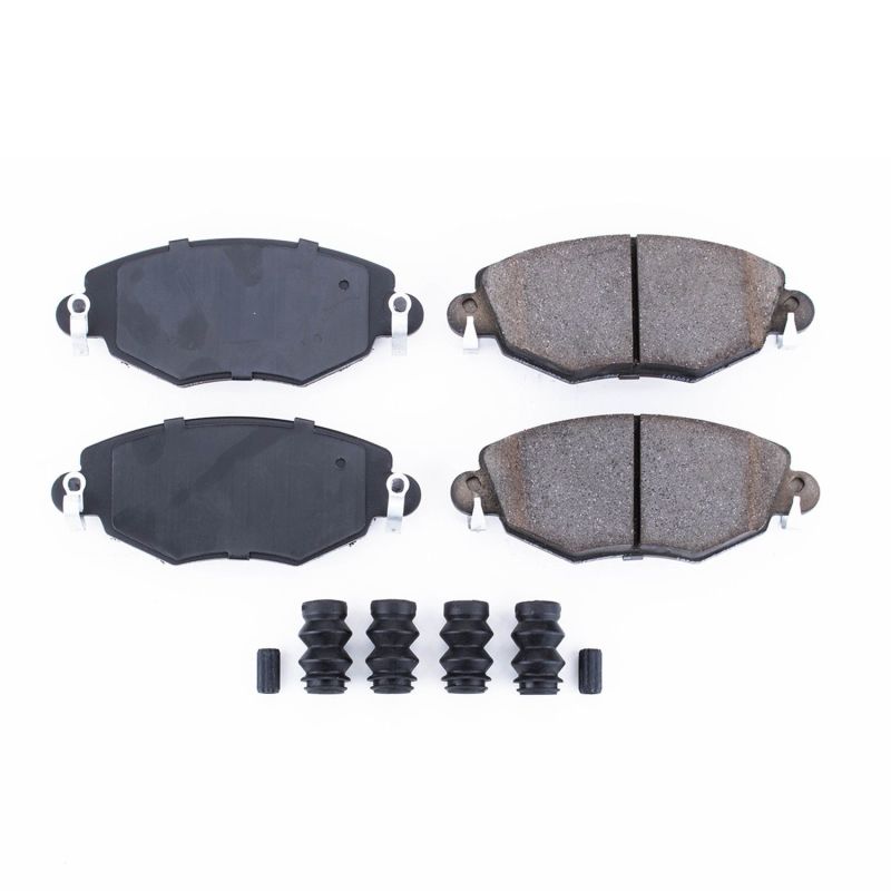 Power Stop 02-08 Jaguar X-Type Front Z17 Evolution Ceramic Brake Pads w/Hardware Power Stop 02-08 Jaguar X-Type Front Z17 Evolution Ceramic Brake Pads w/Hardware