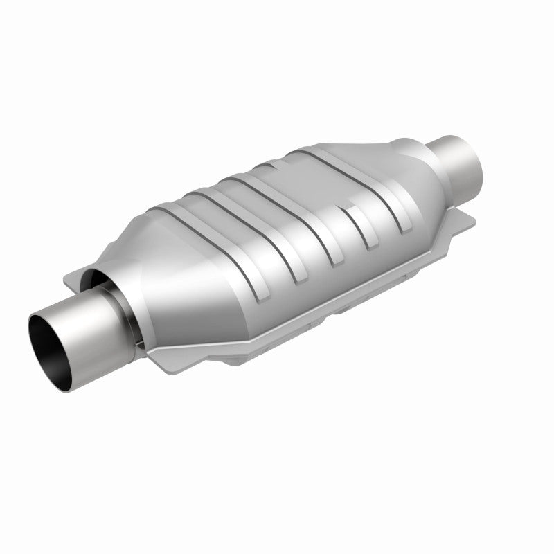 MagnaFlow Conv Univ 2.25in Inlet/Outlet Center/Center Oval 12in Body L x 7in W x 16in Overall L MagnaFlow Conv Univ 2.25in Inlet/Outlet Center/Center Oval 12in Body L x 7in W x 16in Overall L