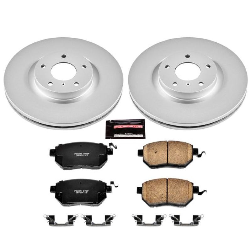 Power Stop 07-08 Nissan Maxima Front Z17 Evolution Geomet Coated Brake Kit Power Stop 07-08 Nissan Maxima Front Z17 Evolution Geomet Coated Brake Kit