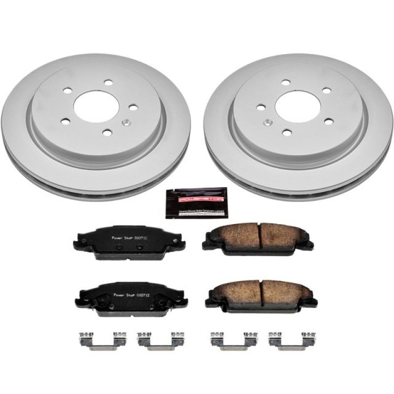 Power Stop 03-07 Cadillac CTS Rear Z17 Evolution Geomet Coated Brake Kit Power Stop 03-07 Cadillac CTS Rear Z17 Evolution Geomet Coated Brake Kit