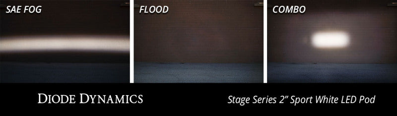 Diode Dynamics Stage Series 2in LED Pod Pro - White Combo Flush RBL (Pair) Diode Dynamics Stage Series 2in LED Pod Pro - White Combo Flush RBL (Pair)