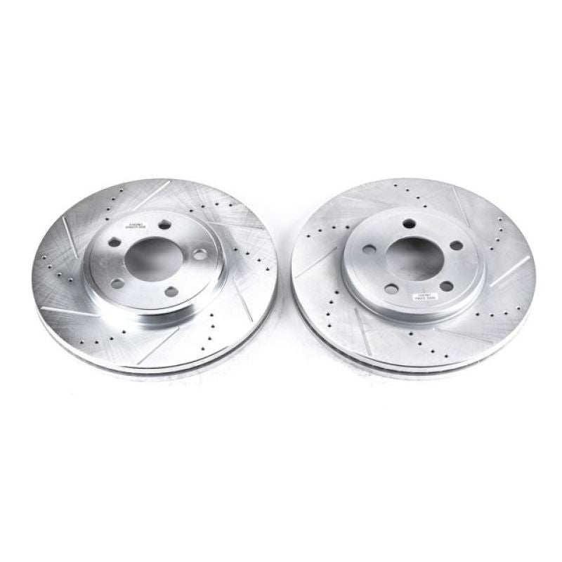 Power Stop 03-11 Ford Crown Victoria Front Evolution Drilled & Slotted Rotors - Pair Power Stop 03-11 Ford Crown Victoria Front Evolution Drilled & Slotted Rotors - Pair