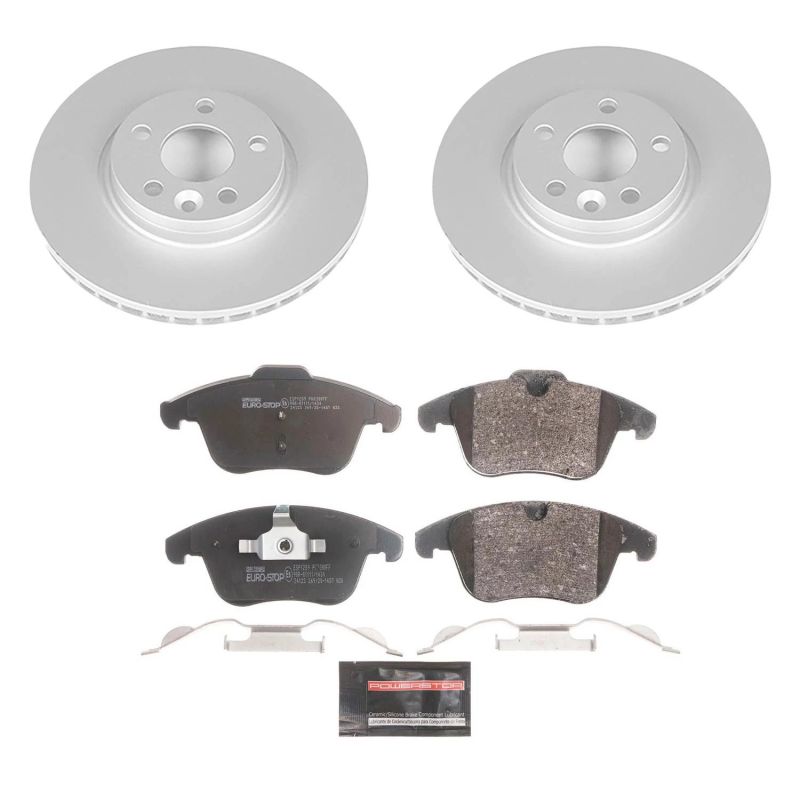 Power Stop 08-15 Land Rover LR2 Front Euro-Stop Brake Kit Power Stop 08-15 Land Rover LR2 Front Euro-Stop Brake Kit