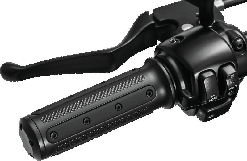 Kuryakyn Heavy Industry Grips Dual Cable Black Kuryakyn Heavy Industry Grips Dual Cable Black
