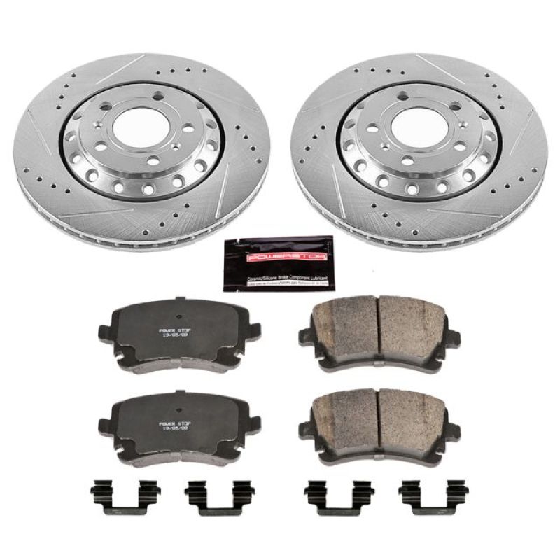 Power Stop 03-10 Audi A8 Quattro Rear Z23 Evolution Sport Brake Kit Power Stop 03-10 Audi A8 Quattro Rear Z23 Evolution Sport Brake Kit