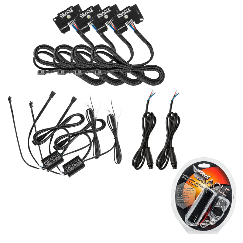 Oracle Jeep Wrangler JL/Gladiator JT RGB+W Headlight DRL Upgrade Kit - ColorSHIFT Oracle Jeep Wrangler JL/Gladiator JT RGB+W Headlight DRL Upgrade Kit - ColorSHIFT