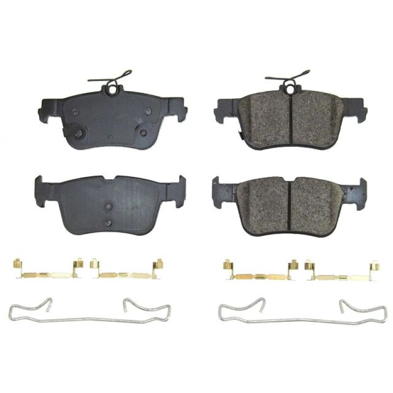Power Stop 21-22 Ford Mustang Mach-E Rear Z17 Evo Ceramic Brake Pads w/Hardware Power Stop 21-22 Ford Mustang Mach-E Rear Z17 Evo Ceramic Brake Pads w/Hardware
