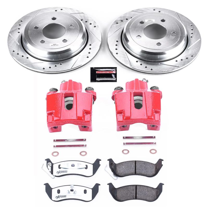 Power Stop 03-11 Ford Crown Victoria Rear Z26 Street Warrior Brake Kit w/Calipers Power Stop 03-11 Ford Crown Victoria Rear Z26 Street Warrior Brake Kit w/Calipers
