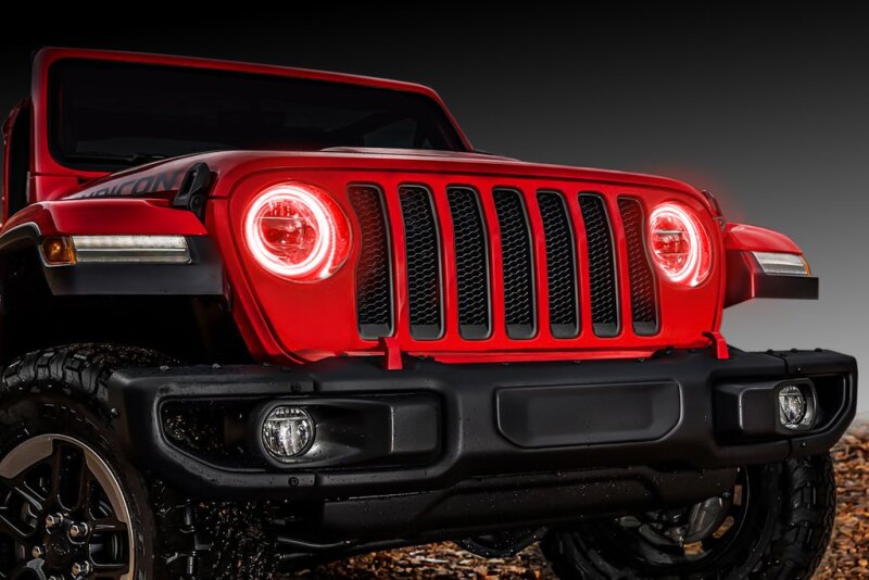 ORACLE Lighting Jeep Wrangler JL/Gladiator JT LED Surface Mount Headlight Halo Kit SEE WARRANTY ORACLE Lighting Jeep Wrangler JL/Gladiator JT LED Surface Mount Headlight Halo Kit SEE WARRANTY