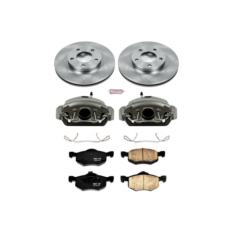 Power Stop 01-07 Ford Escape Front Autospecialty Brake Kit w/Calipers Power Stop 01-07 Ford Escape Front Autospecialty Brake Kit w/Calipers