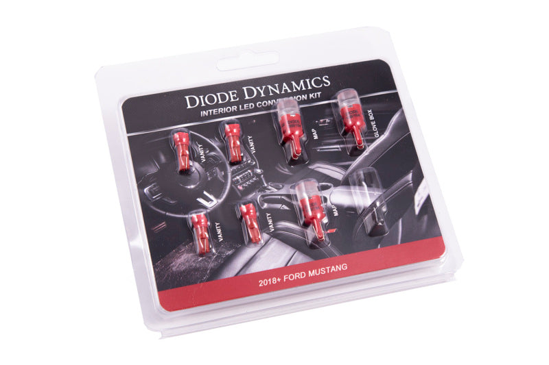 Diode Dynamics 18-19 Mustang Stage 1 Mustang Interior LED Light Kit - Red Diode Dynamics 18-19 Mustang Stage 1 Mustang Interior LED Light Kit - Red