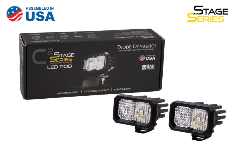 Diode Dynamics Stage Series 2 In LED Pod Pro - White Spot Standard ABL (Pair) Diode Dynamics Stage Series 2 In LED Pod Pro - White Spot Standard ABL (Pair)