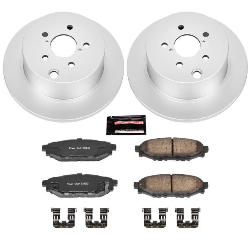 Power Stop 16-18 Subaru Crosstrek Rear Z17 Evolution Geomet Coated Brake Kit Power Stop 16-18 Subaru Crosstrek Rear Z17 Evolution Geomet Coated Brake Kit