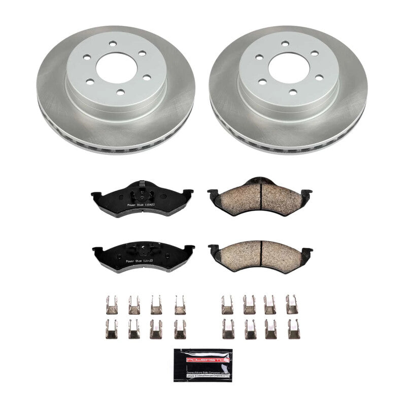 Power Stop 00-02 Dodge Durango Front Semi-Coated Rotor Kit Power Stop 00-02 Dodge Durango Front Semi-Coated Rotor Kit