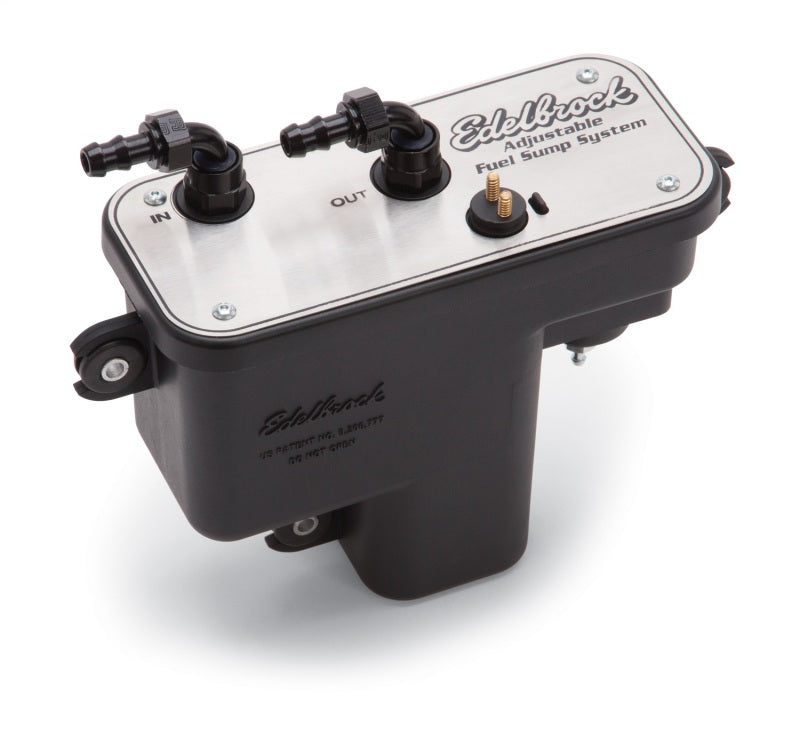 Edelbrock Fuel System Universal Fuel Sump Module Adjustable Fuel Sump Tank Only 255 LPH Edelbrock Fuel System Universal Fuel Sump Module Adjustable Fuel Sump Tank Only 255 LPH