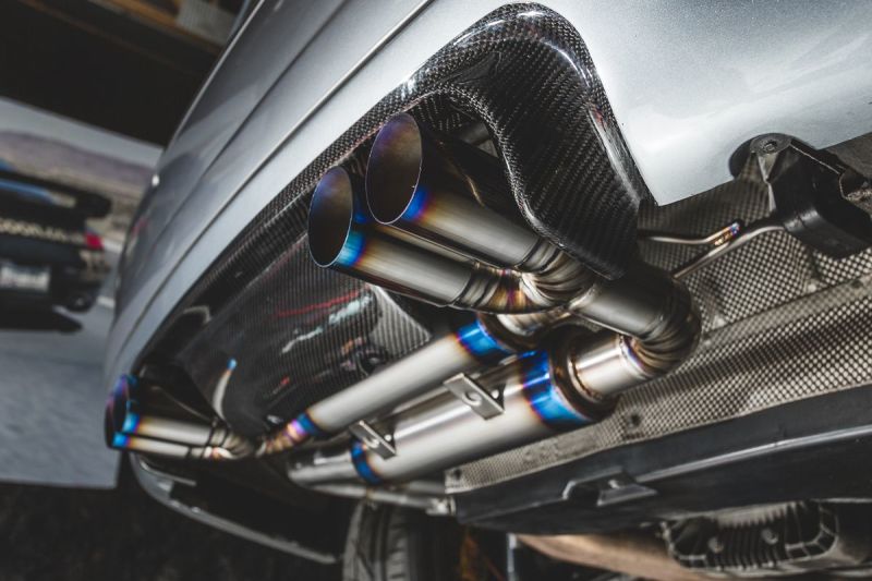 VR Performance 01-05 BMW M3 E46 Titanium Exhaust System- Quad Titanium Tips VR Performance 01-05 BMW M3 E46 Titanium Exhaust System- Quad Titanium Tips