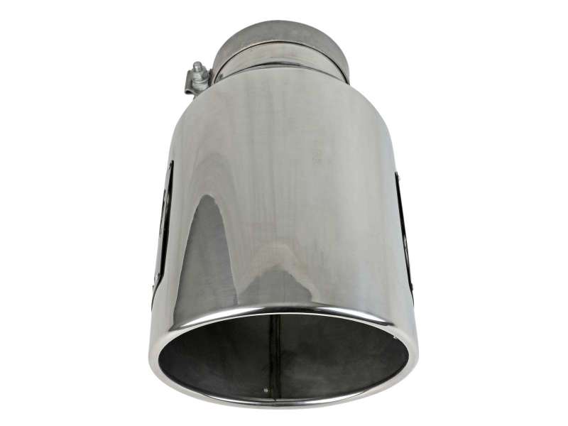 aFe Power Universal 5in Inlet 8in Outet MACH Force-XP Clamp-On Exhaust Tip - Polished aFe Power Universal 5in Inlet 8in Outet MACH Force-XP Clamp-On Exhaust Tip - Polished