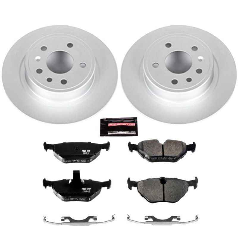 Power Stop 99-10 Saab 9-5 Rear Z23 Evolution Sport Coated Brake Kit Power Stop 99-10 Saab 9-5 Rear Z23 Evolution Sport Coated Brake Kit