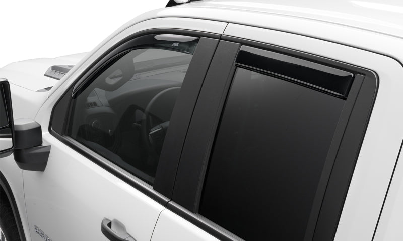 AVS 22-23 Toyota Tundra CC/CrewMax In-Channel Ventvisor Front & Rear Window Deflectors 4pc - Smoke AVS 22-23 Toyota Tundra CC/CrewMax In-Channel Ventvisor Front & Rear Window Deflectors 4pc - Smoke