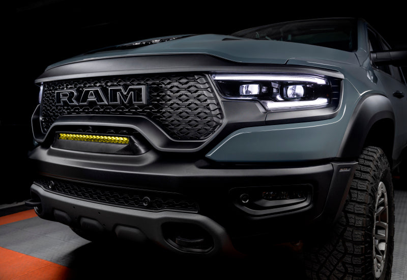 ORACLE Lighting 19-22 RAM Rebel/TRX Front Bumper Flush LED Light Bar System - Yellow SEE WARRANTY ORACLE Lighting 19-22 RAM Rebel/TRX Front Bumper Flush LED Light Bar System - Yellow SEE WARRANTY