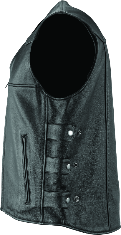 Kuryakyn Leather By River Road Plains Leather Vest Black - Small Kuryakyn Leather By River Road Plains Leather Vest Black - Small