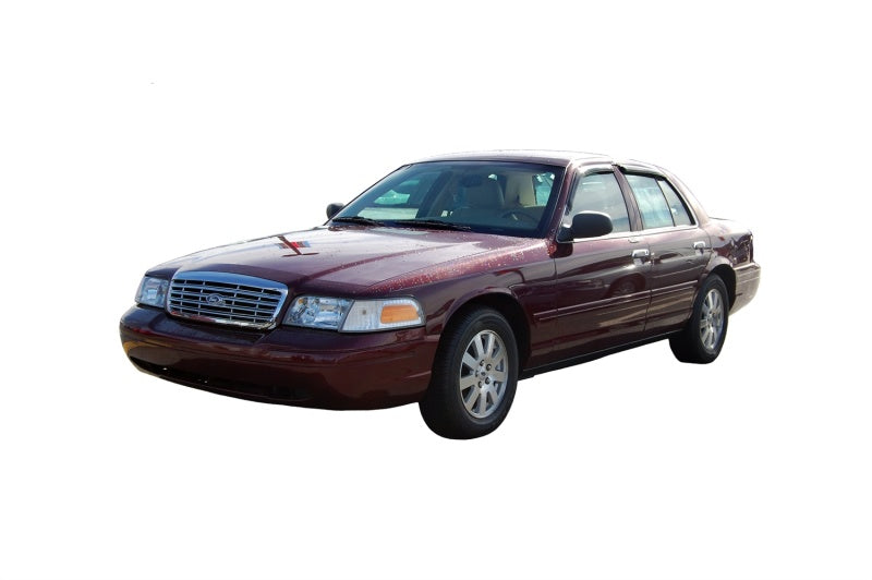 AVS 98-11 Ford Crown Victoria (Short Rears) Ventvisor Outside Mount Window Deflectors 4pc - Smoke AVS 98-11 Ford Crown Victoria (Short Rears) Ventvisor Outside Mount Window Deflectors 4pc - Smoke