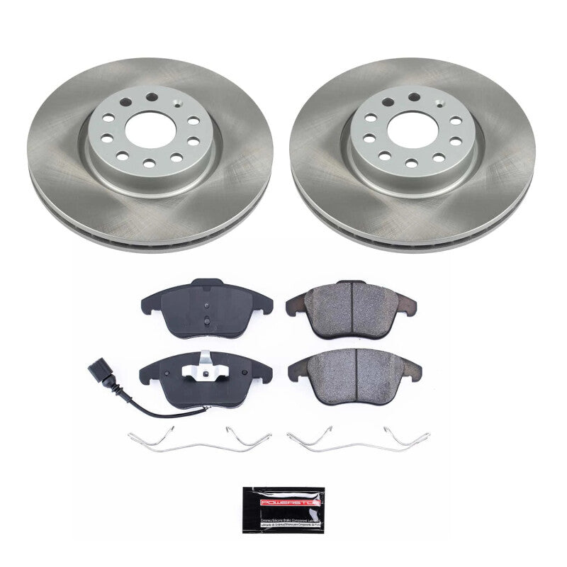 Power Stop 17-18 Volkswagen Tiguan Limited Front Semi-Coated Rotor Kit Power Stop 17-18 Volkswagen Tiguan Limited Front Semi-Coated Rotor Kit