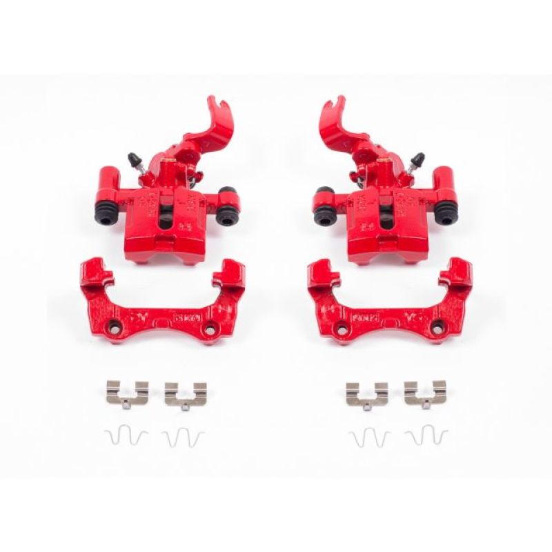 Power Stop 94-97 Mazda Miata Rear Red Calipers w/Brackets - Pair Power Stop 94-97 Mazda Miata Rear Red Calipers w/Brackets - Pair